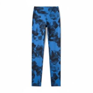 Lululemon Speed II Tights Inky Foilage Floral Print Blue Luxtreme Size 4